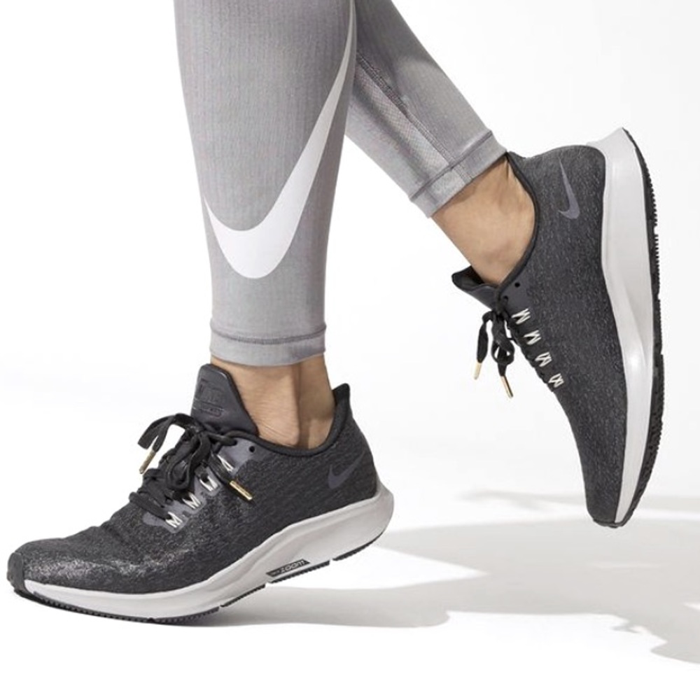 Women’s Nike Air Zoom Pegasus 35 PRM Tennis Shoes AH8392 001 Gray/Black Size 8